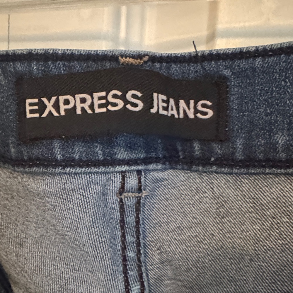 Express High Rise Ripped Denim Jeans - Picture 3 of 4
